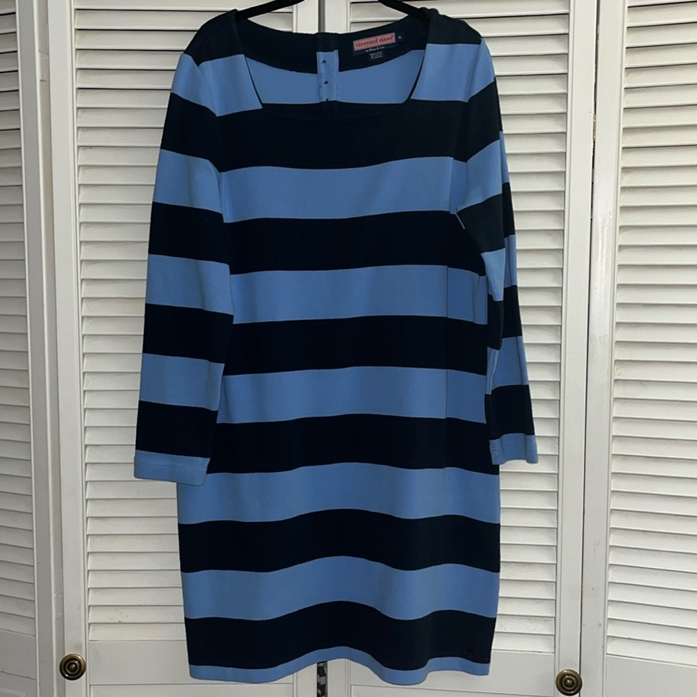 Vineyard Vines striped midi dress